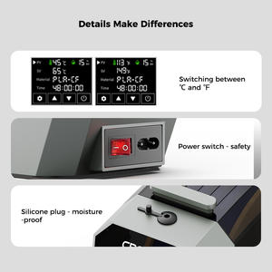 Creaity 360. Caja Secadora con Temporizador de 48 Horas, Compatible con Filamentos de 1.75mm y 2.85mm, Monitoreo de Humedad en Tiempo Real 360. Calefacción por Aire Caliente para Nuevas Instalaciones - Product Image 5