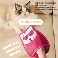 Gant de dépoussiérage électrostatique pour animaux de compagnie Zoyi Pet, design moderne, coloré, durable, pour chats et chiens