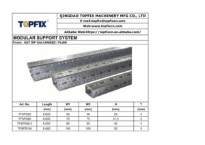 Heavy Duty Load Bearing Strut Modular Support with Hot <b>Dip</b> Galvanized Channel Steel for Long Term Industrial Use - Product Image 2