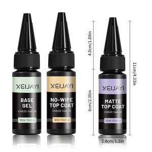 Sơn Gel Dưỡng Móng XEIJAYI 30ml UV LED, Độ Bóng Cao, Bền Màu, Không Cần Lau, Sơn Top Coat Mờ, Có Mẫu Miễn Phí, Nhận Làm Logo OEM/ODM, Dành Cho Tiệm Làm Móng - Product Image 5