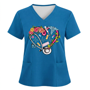Tenues d'infirmières chirurgicales pour femmes, uniformes d'hôpital respirants, tricotés, sans couture, fusionnés, sur mesure - Product Image 2