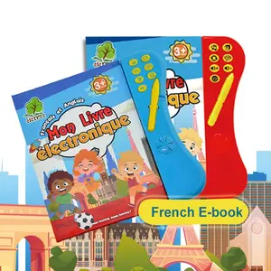 E-Boek Leren Kinderen Tweetalige Franse En Engels Elektronische Pratende Boeken Kinderen Leren Machine