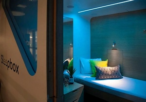 High End Electronic Coded Lock Smart Sleepbox With <b>Single</b> <b>Bed</b> 2 Door Youth Hostel Capsule Hotel Sleeping Pods & Stable W - Product Image 6