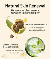 Huile Essentielle de Graine de Camélia Multi-Usages pour le Visage, le Corps et les Cheveux – Mélange Biologique d'Huile de Vitamine E pour Peaux Sèches – Huiles Essentielles Végétales