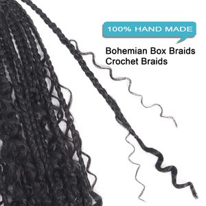 Treccia a tre fili WaveAfrican all'uncinetto, stile europeo-americano, per <span class=keywords><strong>extension</strong></span> di capelli intrecciati da <span class=keywords><strong>donna</strong></span>. - Product Image 4