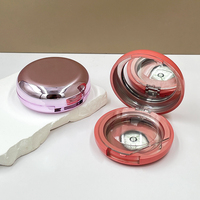 Nouveau modèle 4g violet, grand coffret vide pour fard à joues, boîte en plastique, emballage cosmétique avec miroir