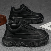 Chaussures pour hommes très vendues, chaussures décontractées et polyvalentes pour papa, chaussures de randonnée d'extérieur à semelle épaisse et rehaussantes