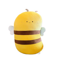 Coussin Abeille en Peluche, Jouet en Peluche Abeille Mignonne, Oreiller Abeille Doux Jaune, Peluche Insecte pour la Vente en Gros aux Détaillants de Cadeaux et la Revente