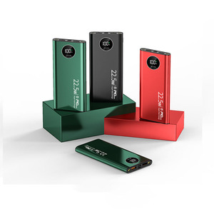Batterie externe ultra-fine portable 10000mAh avec lampe torche LED, batteries externes métalliques portables - Product Image 4