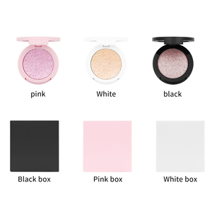 Paleta de maquillaje de marca blanca, resaltador impermeable de alta pigmentación vegana con logotipo personalizado, brillo de larga duración, polvo mineral prensado - Product Image 3