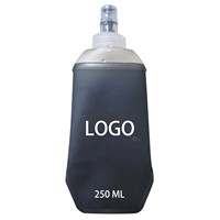 Gourde souple pliable en TPU de 250 ml et 300 ml pour sac d'hydratation, gilet de course, bouteille d'eau pliable