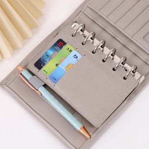 A7リザードレザーダッシュボードフライリーフ、両面カードポケットと6リングA7リングレザーバインダー用の弾性ペンループ付き - Product Image 5