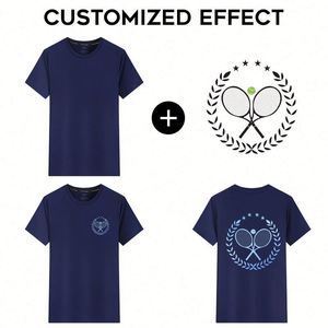 Men's Casual Vintage Style Sports T-<b>Shirt</b> Short Sleeve O-Neck Geometric UV Printing Silk Soft Feel Gym Run Use Custom Washed - Product Image 2