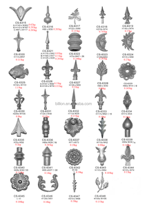 Componentes de repuestos de hierro forjado de 102x27mm Elementos forjados Piki para valla de puerta - Product Image 5