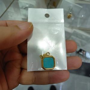 Collier ras du cou géométrique en acier titane et lapis-lazuli pour femme, cadeau Printemps 2023, serti clos, plaqué - Product Image 3