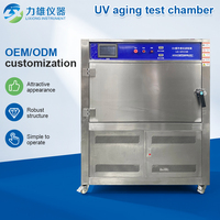 Chambre d'essai UV pour l'âgeing, version en acier inoxydable, lampe UV 40W, système de pulvérisation par condensation, contrôleur à écran tactile, machine de test