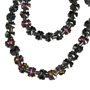 Bracelet de perles en cristal 10 mm avec nœud princesse, entretoise en verre taillé, style luxe léger pour usage quotidien - Product Image 4