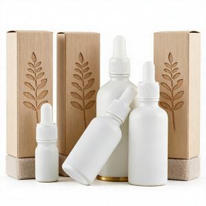 Botellas de Vidrio de Borosilicato Redondas de Varios Tamaños para Aceites Esenciales, Difusor, Crema para el Cuidado de la Piel, Almacenamiento de Líquidos - Product Image 2