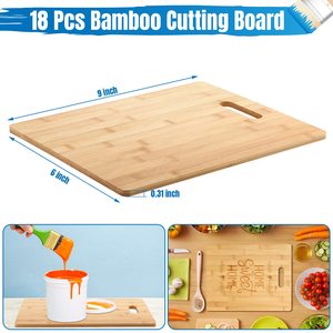 JQ Big 6 en madera personalizada para picar epicúreo 4 en 1 pizza de bambú pan en blanco grande madera de nogal tabla de cortar única - Product Image 3