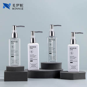 Botella Transparente Cuadrada para Mascotas Minnie de 250 ml con Bomba Dosificadora para Lociones, Envase Cosmético, Botella Recargable para Cuidado de la Piel - Product Image 2