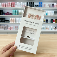 Boîtes rigides en carton blanc écologiques avec logo personnalisé imprimé, pelliculage mat, pour emballage de vernis à ongles et huiles cosmétiques