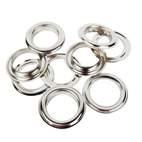 Oeillets de chapeau en métal de fer galvanisé avec œillets ronds en argent avec finition zinguée pour produit de quincaillerie pour chapeau