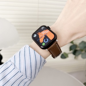 Correa de Reloj de Cuero Genuino de Alta Calidad para <span class=keywords><strong>iWatch</strong></span> Serie 10, Brazalete Deportivo de 22 mm de Ancho para Reloj Inteligente - Product Image 2