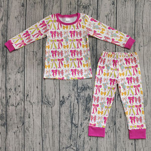 Précommande Citrouille Bleu Imprimer Vacances Filles Automne Cloche Pantalon Mode Bébé Vêtements pour Tout-Petits Boutique En Gros - Product Image 2