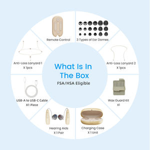 Flysound เครื่องช่วยฟังบลูทูธแบบดิจิทัลอุปกรณ์ทางการแพทย์แบบตั้งโปรแกรมได้ลดเสียงรบกวน - Product Image 6