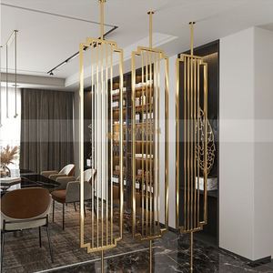 EX094 JYF Stainless Steel Gold Laser Cut Durable Irregular Structure Room Divider Metal <b>Screen</b> Partition Modern Design Room - Product Image 5