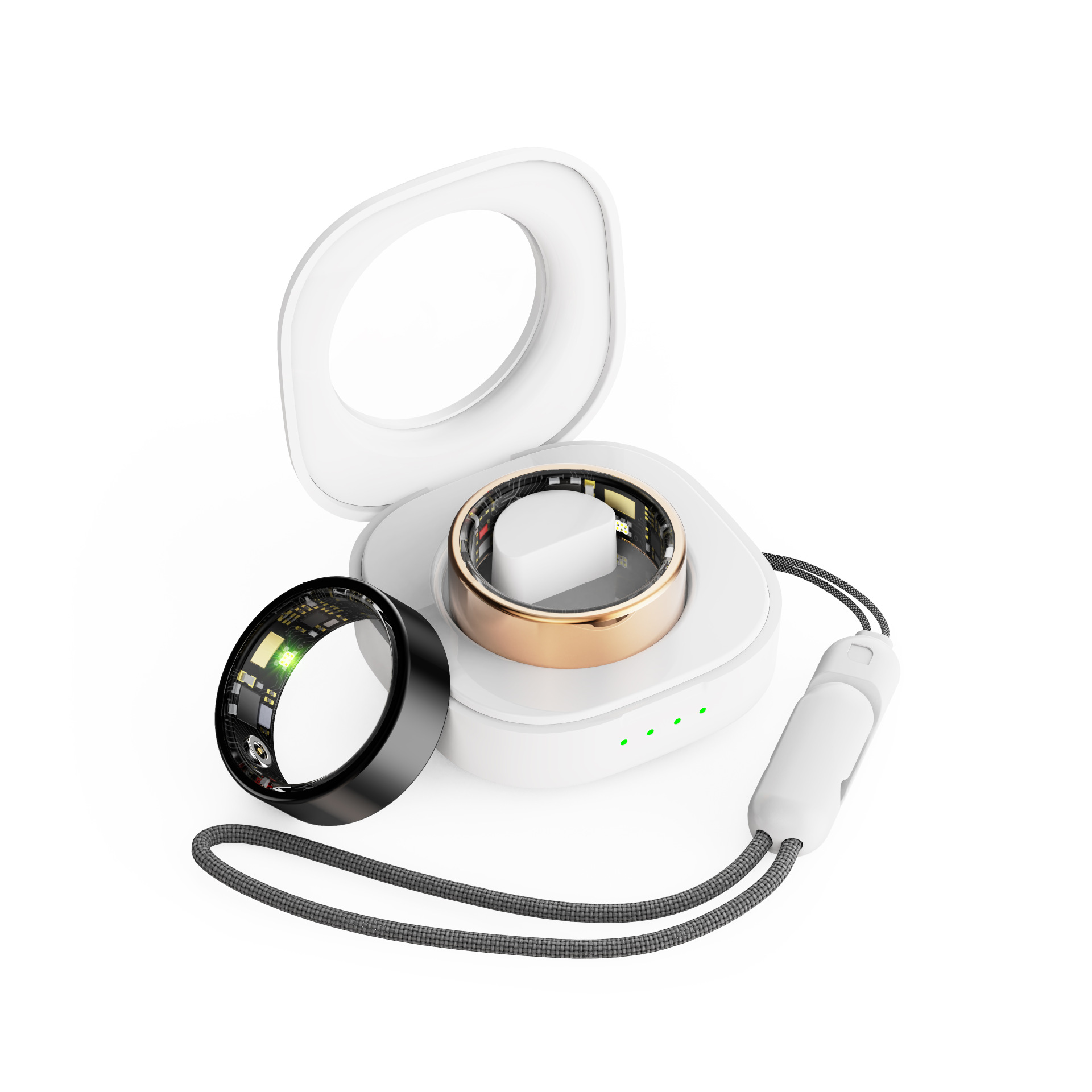13 rose gold inner diameter 222mm white charging bin