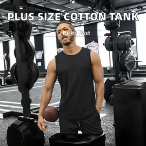 Débardeur Sportif Tricoté Respirant Grande Taille pour Homme – Gilet Décontracté d'Été en Coton pour Musculation et Gym - Product Image 2