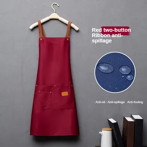 Vêtements de cuisine multifonctions avec poches Tabliers pour adultes Tablier de cuisine Logo personnalisé