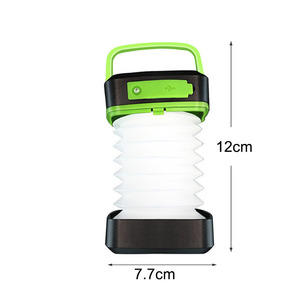 GARIDA recargable Led linterna luz Solar Camping lámpara Solar Camping linterna cargador móvil 3 modos plegable Solar Led - Product Image 6