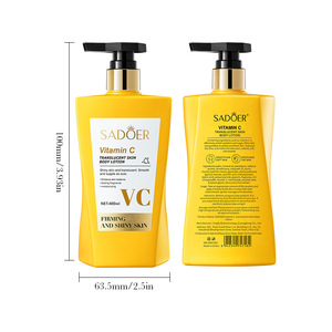 <span class=keywords><strong>Lotion</strong></span> corporelle Sadoer à la vitamine C hydratante et éclaircissante 400 ml Boîte pour les soins de beauté personnels pour le commerce de gros à l'exportation - Product Image 5