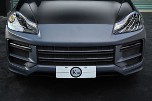 KM Brand <span class=keywords><strong>Cayenne</strong></span> 957 2007-2010 Modification de l'ancien au nouveau 9Y0.2 Turbo2025 Ensemble de pare-chocs avant + DRL + Phares matriciels 9Y0.1 - Product Image 6