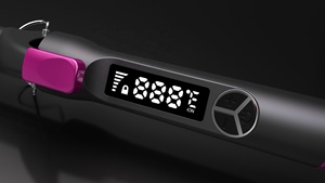 Rizador de Pelo Eléctrico con 5 Barriles, Pantalla LCD de Temperatura, Calentamiento <span class=keywords><strong>PTC</strong></span>, Plancha Onduladora y Rizadora - Product Image 2
