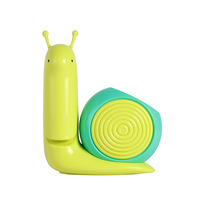 Lampe de bureau moderne et minimaliste en forme d'escargot, pliable, adorable veilleuse, rechargeable par USB, petite lampe de table portable avec lumière blanche chaude