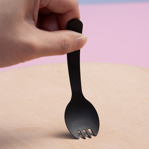 Disposable Fork And <b>Spoon</b> Set Ps Material Party Use Colorful Design - Product Image 3
