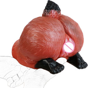 Imitatie Dier Vos Vorm Mannelijke Masturbator Voor Mannen Fantasie Vaginale Speelgoedzak Met Staarten - Product Image 4