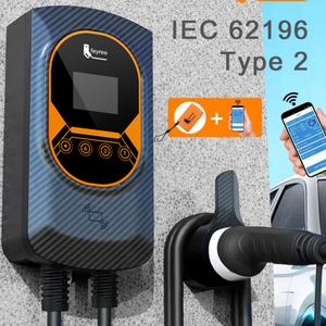 Cargador para Vehículos Eléctricos de 11 kW con Control Remoto por Aplicación WIFI, Tipo 2, Trifásico, Nivel 2, Wallbox de 16 A, Estación de Carga de CA para Montaje en Pared - Product Image 4