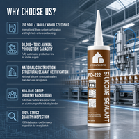 Scellant silicone de qualité construction, marque FEIDU, origine Shandong, pour entrepreneurs, distributeurs et importateurs