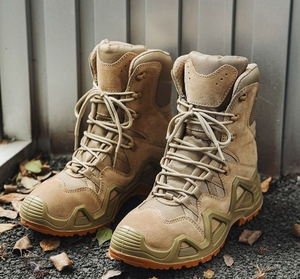 Chaussures de sport camouflage robustes TSB07, bottes tactiques longues camouflage CP - Product Image 4