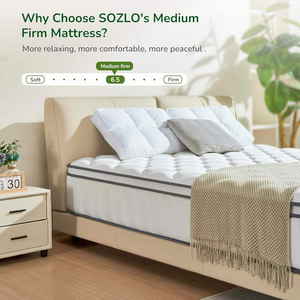 Colchón de Alta Calidad para Cama con Efecto Frío Grado Hotelero Tamaño Doble, King y Queen, Moderno con Memory Foam, Muelles Ensacados y Látex para Muebles del Hogar - Product Image 5
