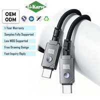 Câble USB Type C renforcé de haute qualité, résistant et durable, cordon de charge rapide avec puce intelligente pour téléphone portable, ordinateur portable, tablette