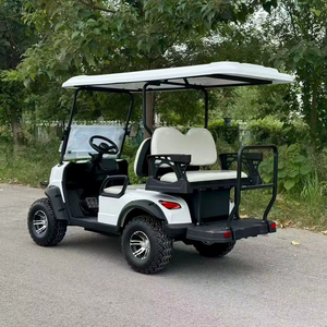 Voiturette de golf électrique 3-4 places 48V 72V Lithium avec éclairage LED, quatre roues, double rangée, certifiée CE, 30 km/h, pour utilisation sur les terrains de golf - Product Image 1