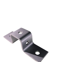 Support métallique en U UTT83, finition galvanisée au zinc, acier au carbone, collier de serrage pour applications minières intensives