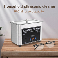 Máquina de Limpieza Ultrasónica de 900 ml para Diamantes, Piedras Preciosas, Cajas de Relojes, Movimientos, Resortes, Lentes de Gafas, Herrajes, Tornillos y Piezas Pequeñas
