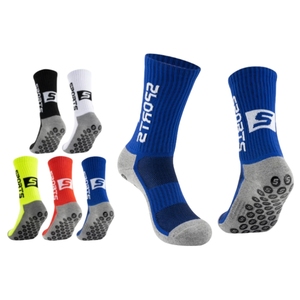 ถุงเท้าฟุตบอลแบบมีโลโก้สั่งทำได้ MOQ ต่ำ ถุงเท้ากีฬาซับเหงื่อ พื้นผ้าเทอร์รี่คอตตอน สำหรับผู้ใหญ่ วัยรุ่น และเด็ก - Product Image 1