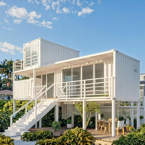 ตู้คอนเทนเนอร์สำเร็จรูป40ft ออกแบบพับเก็บได้สำหรับการจัดส่งอพาร์ทเมนต์การประชุมเชิงปฏิบัติการโรงแรมวิลล่าแผงแซนวิช - Product Image 6